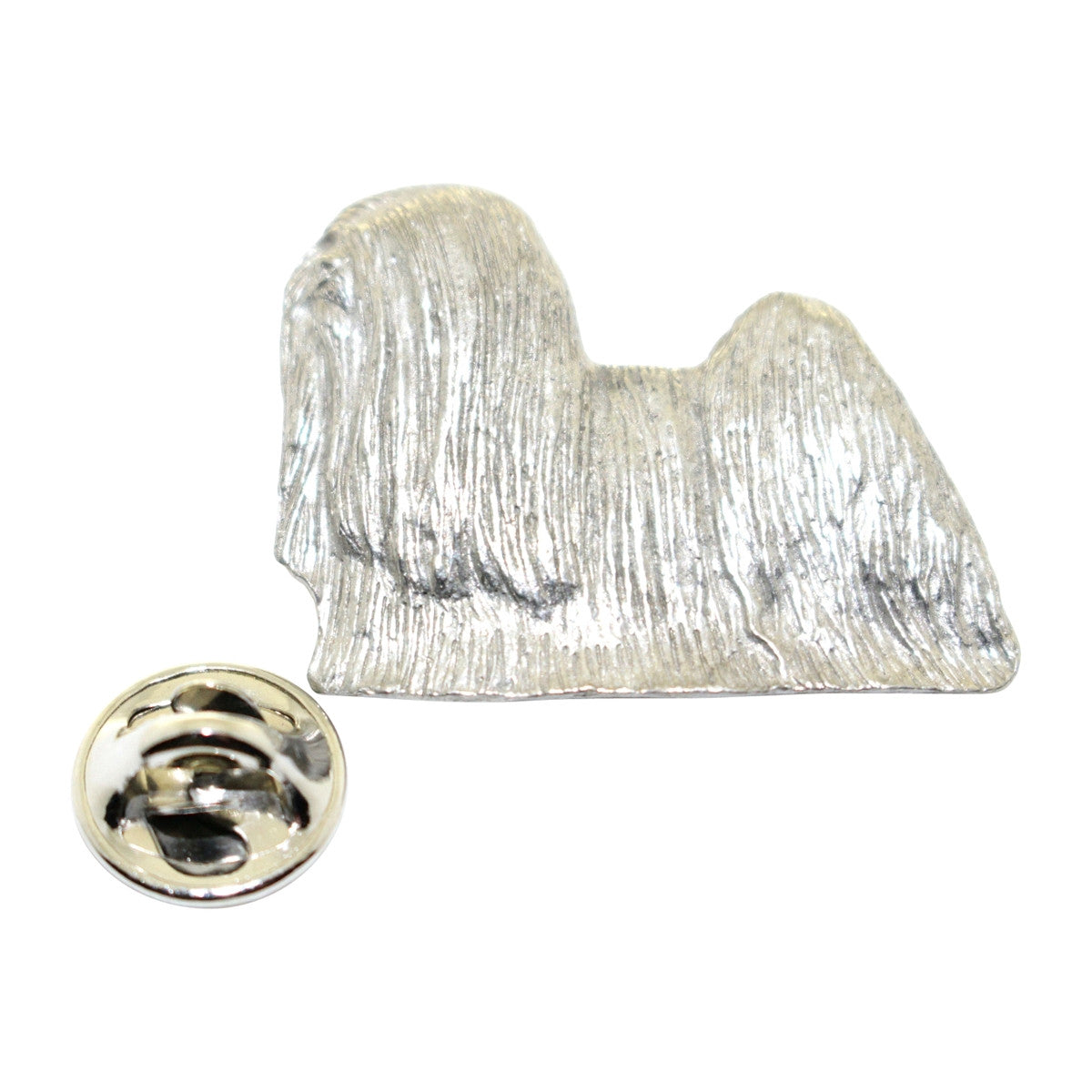 Lhasa Apso Pin ~ Antiqued Pewter ~ Lapel Pin ~ Sarah's Treats & Treasures